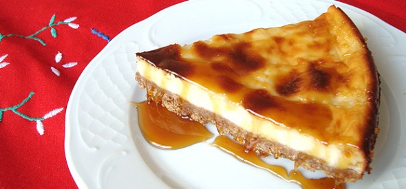 Cheesecake de queixo de cabra e iogur grego